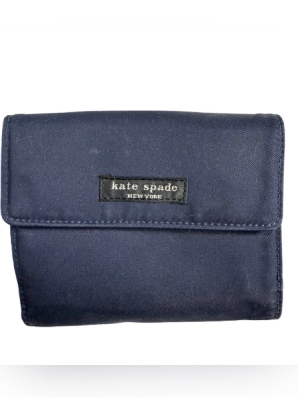 🌟 SALE 🌟 kate spade dark navy interior trifold wallet